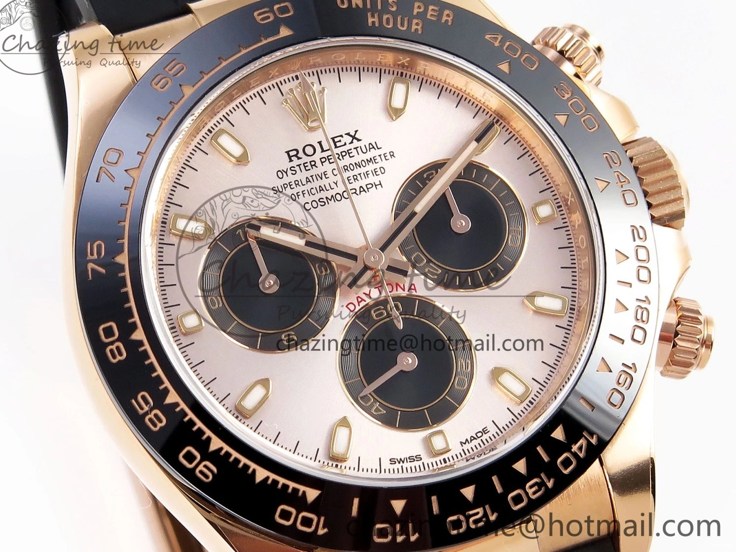 MiroTime 0322 Daytona 116515 Clean 1:1 Best Edition Silver Dial RG Markers on Oysterflex Strap SA4130 V WrinkleFree 1965